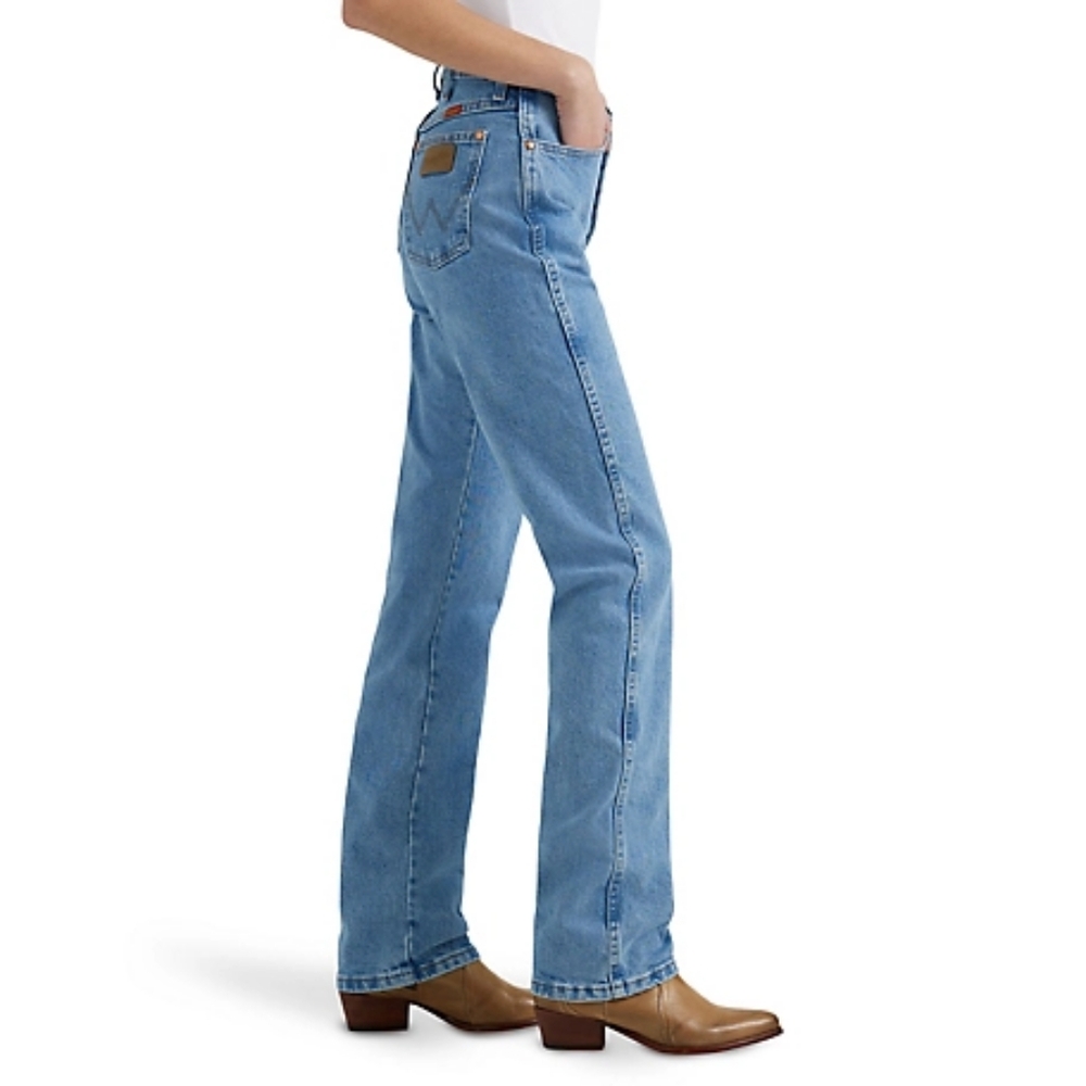 Wrangler Cowboy Cut Slim Fit Jeans 5 x 32 Light Wash Denim High Waist